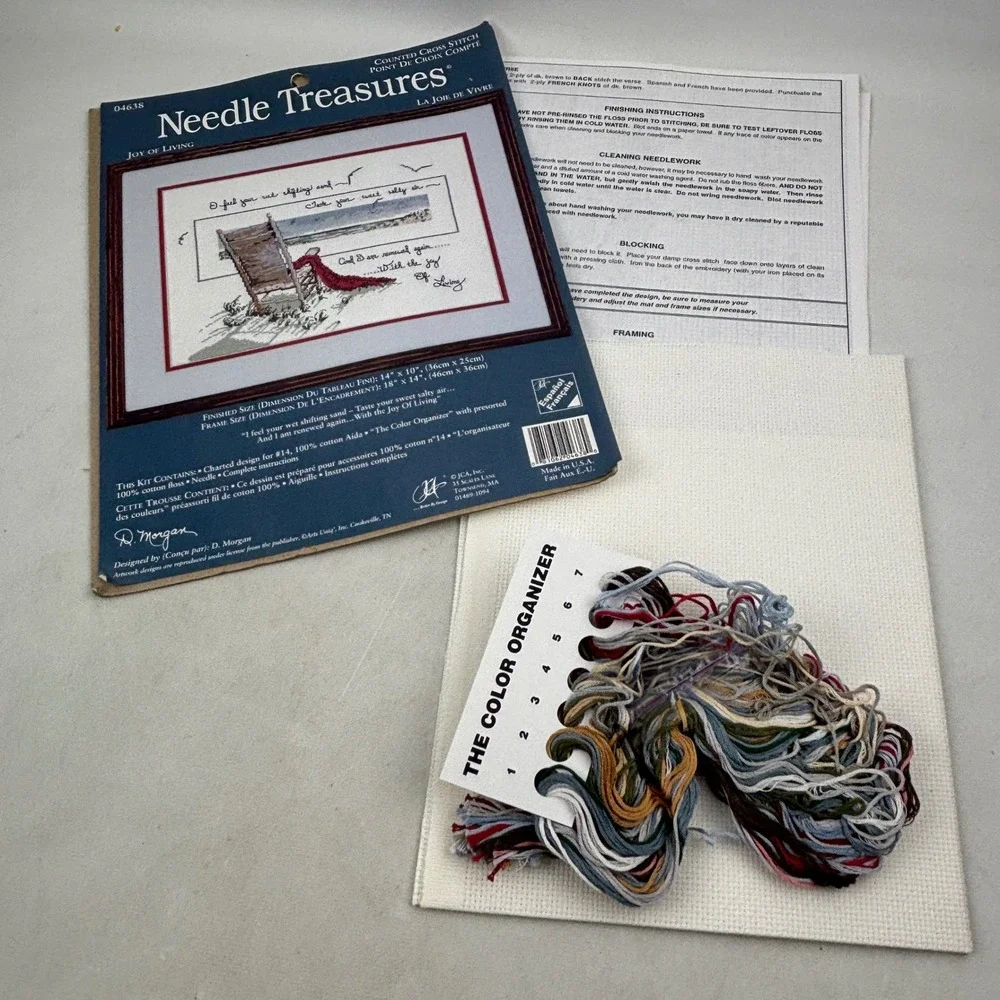 Needle Treasures Joy of Living Cross Stitch Kit 04638 Beach Chair Ocean Complete